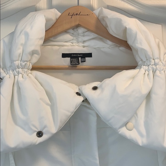 Zara Basic white Jacket - Picture 3 of 7
